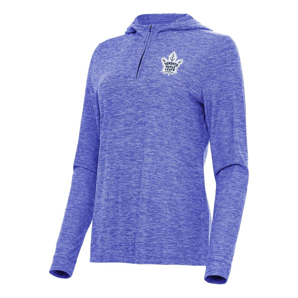 NHL Toronto Maple Leafs Antigua Women's Daybreak Quarter-Zip Hoodie