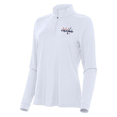 NHL Washington Capitals Antigua Women's Intent Quarter-Zip Top
