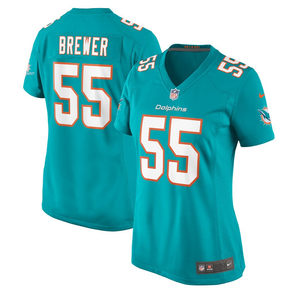 Aaron Brewer  Women's Game Jersey - Miami Dolphins Jerseys