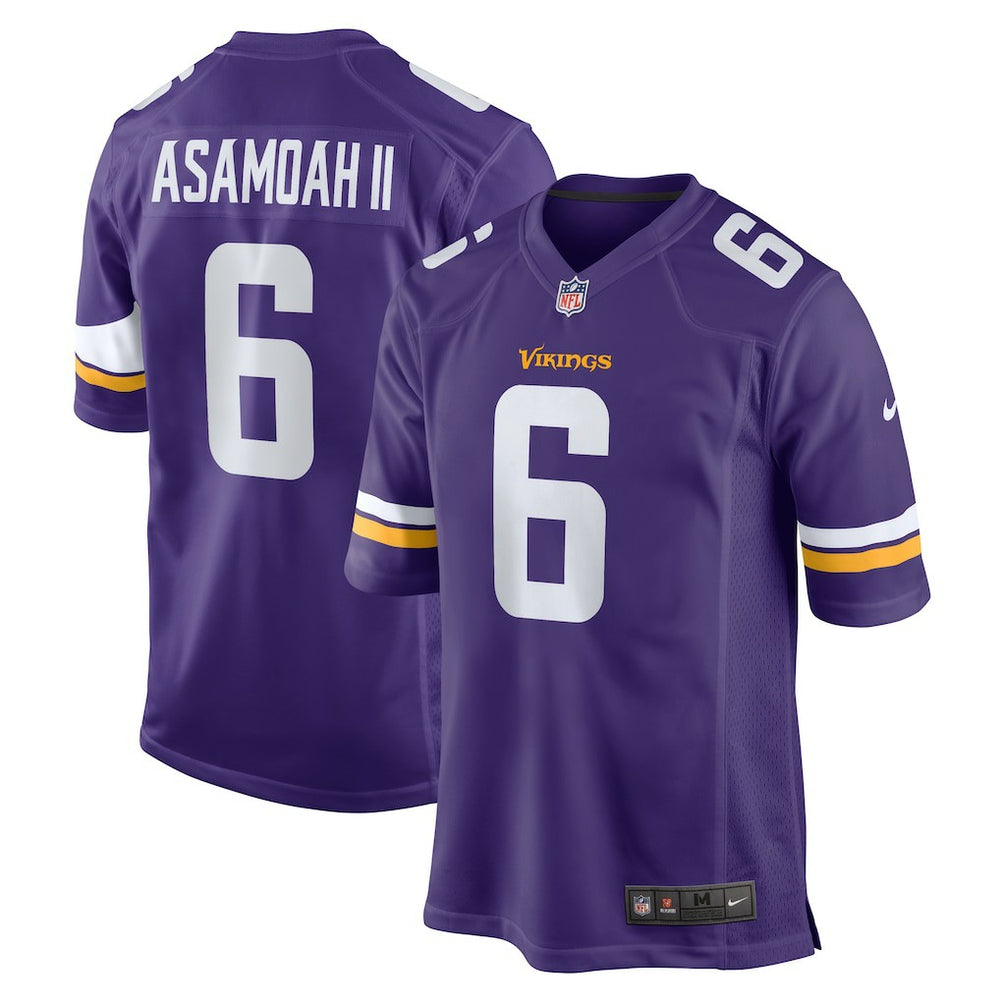 Brian Asamoah II  Game Jersey - Minnesota Vikings Jerseys
