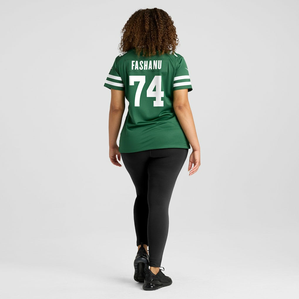 Olu Fashanu  Women's Game Jersey - New York Jets Jerseys
