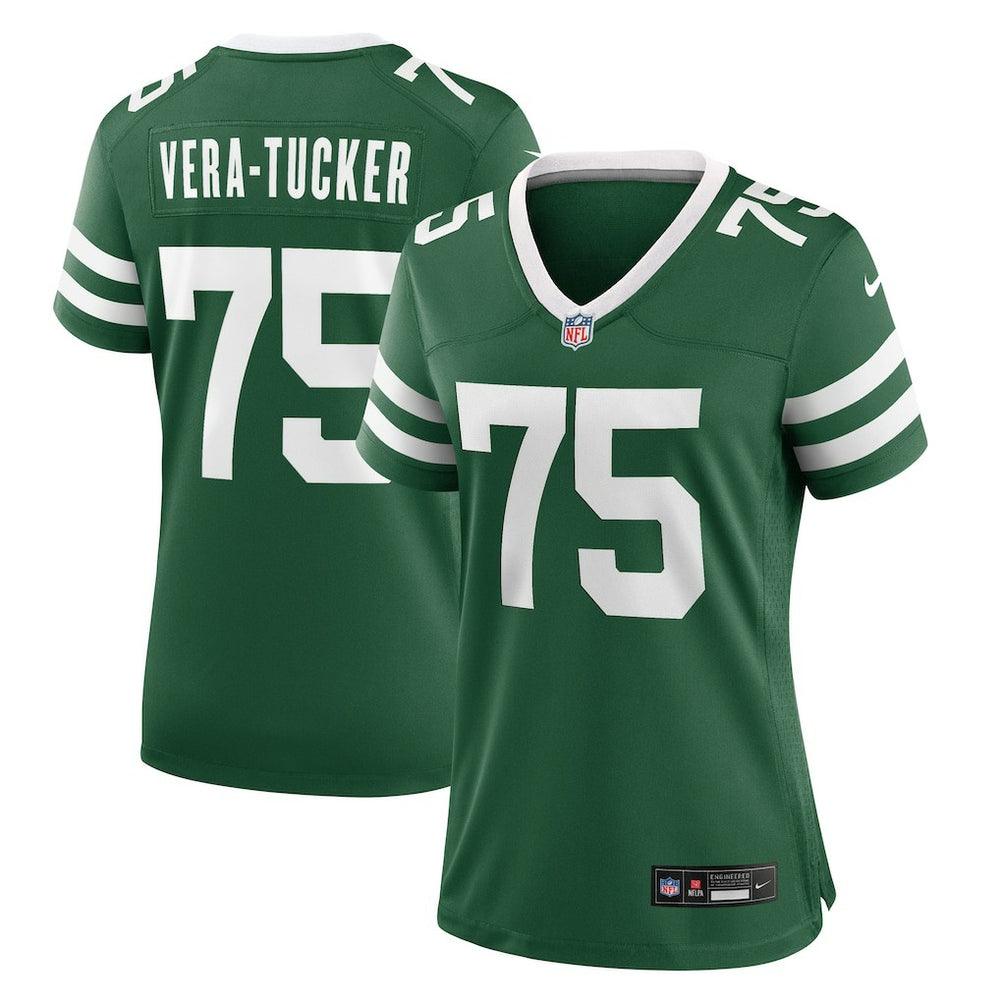 Alijah Vera-Tucker  Women's Game Jersey - New York Jets Jerseys