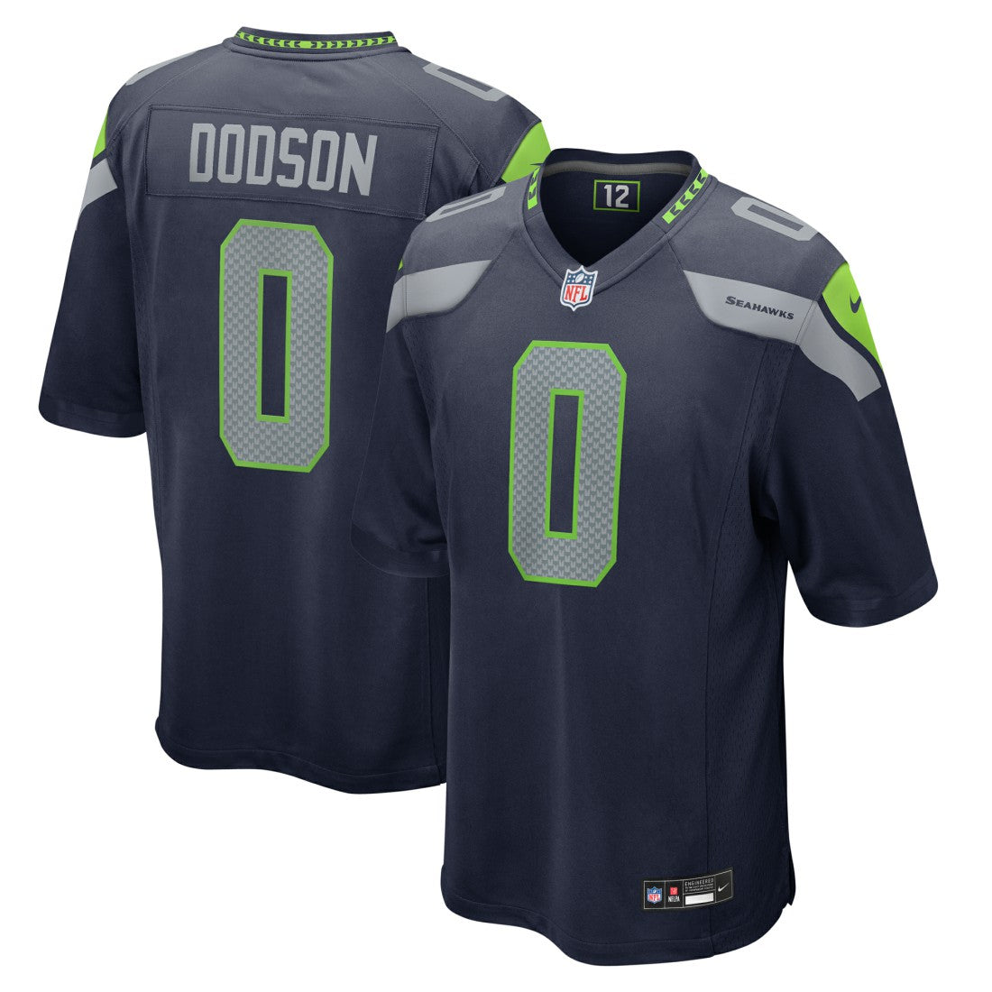 Tyrel Dodson  Game Jersey - Seattle Seahawks Jerseys