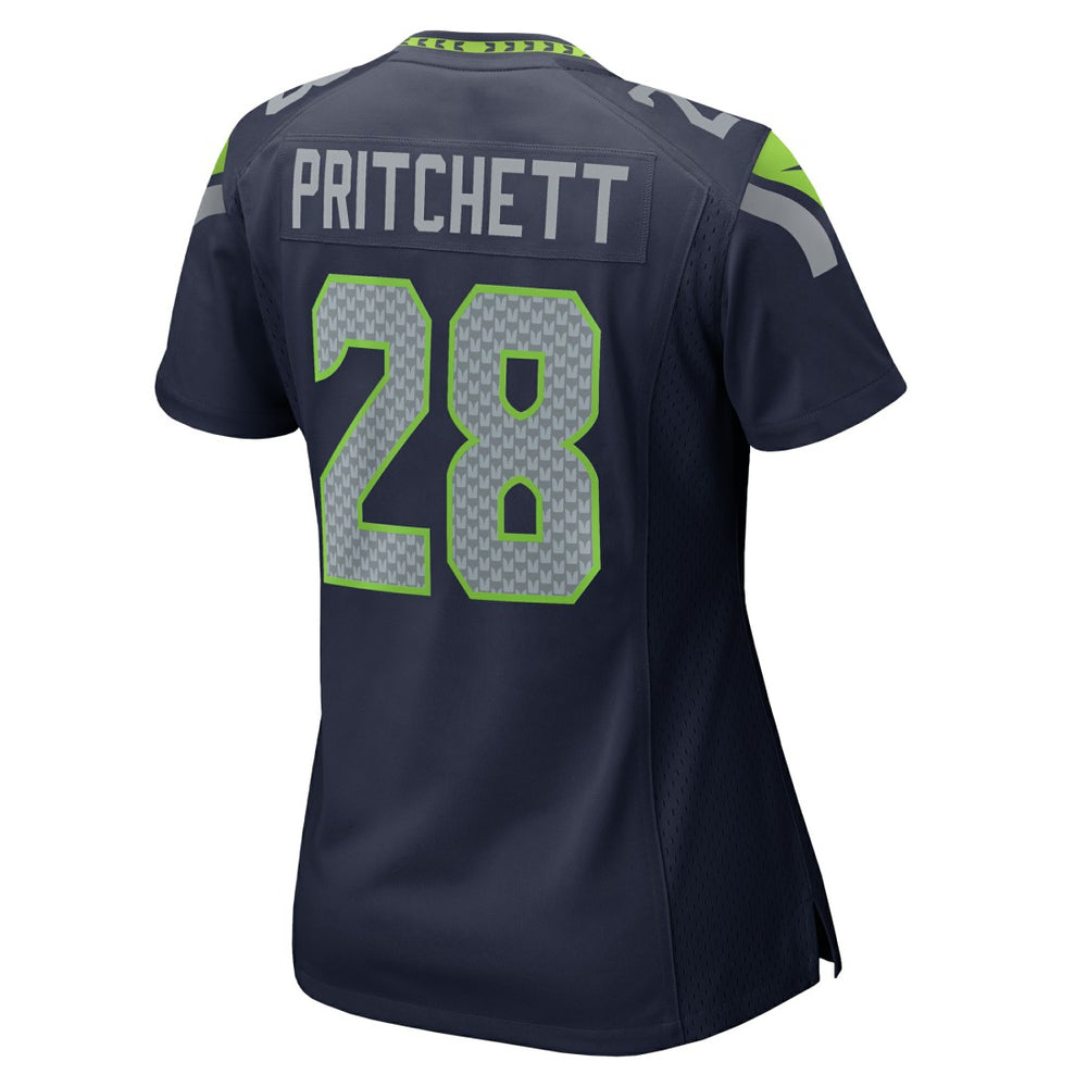Nehemiah Pritchett  Women's Team Game Jersey - Seattle Seahawks Jerseys