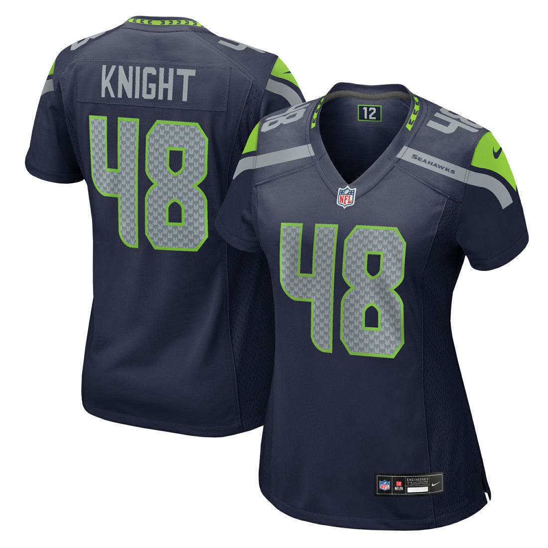 Tyrice Knight  Women's Team Game Jersey - Seattle Seahawks Jerseys