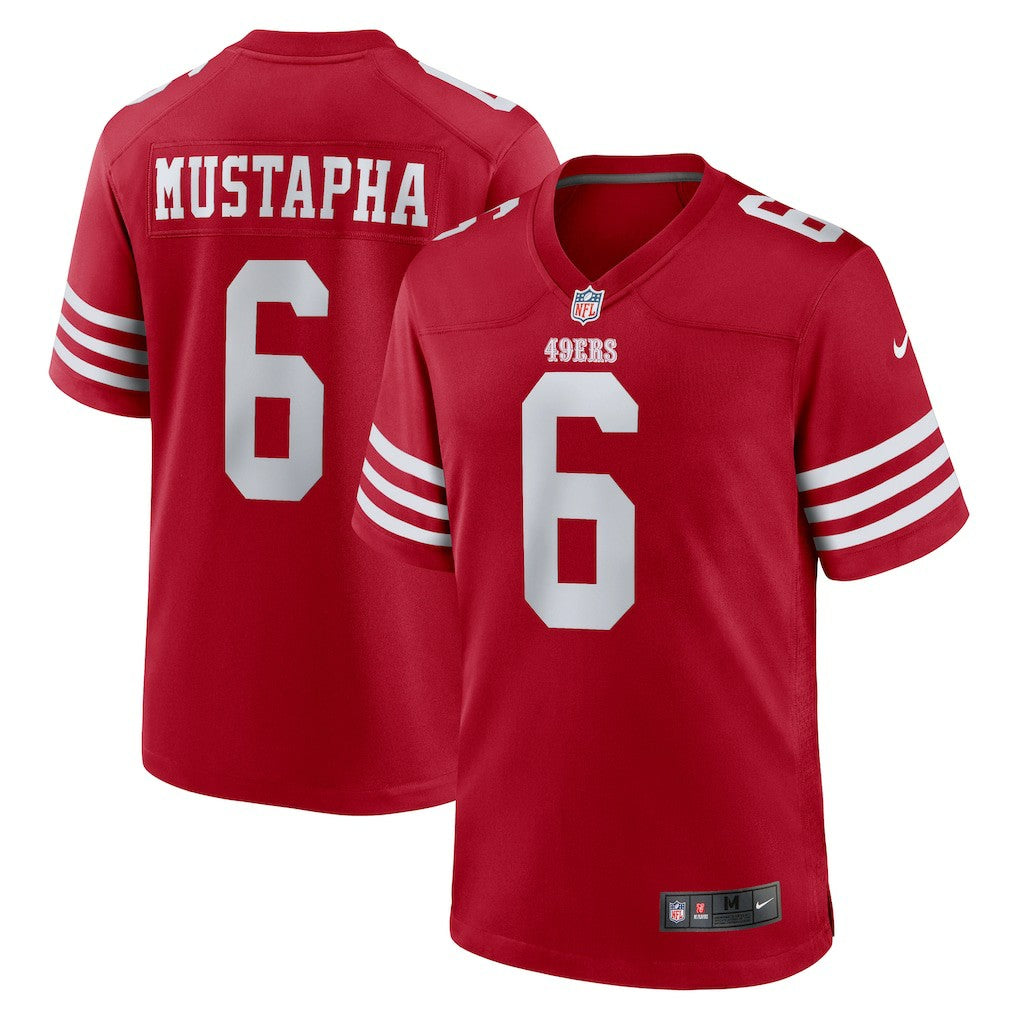 Malik Mustapha  Game Jersey - San Francisco 49ers Jerseys