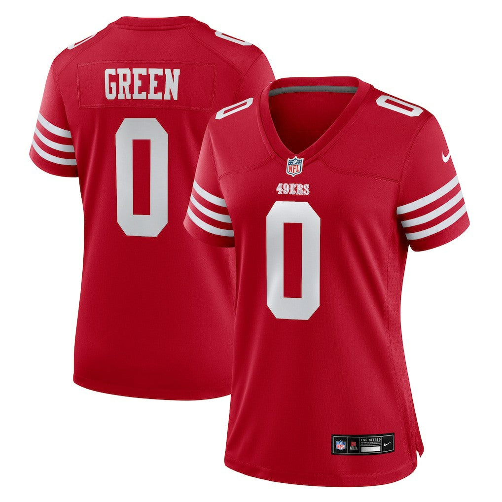 Renardo Green  Women's Team Game Jersey - San Francisco 49ers Jerseys