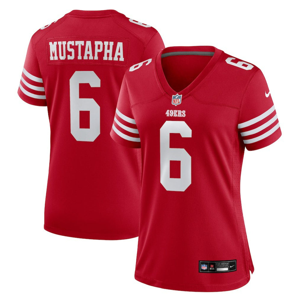 Malik Mustapha  Women's Team Game Jersey - San Francisco 49ers Jerseys
