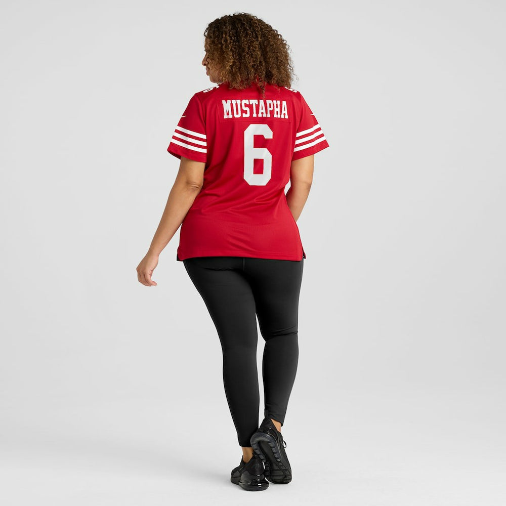 Malik Mustapha  Women's Team Game Jersey - San Francisco 49ers Jerseys