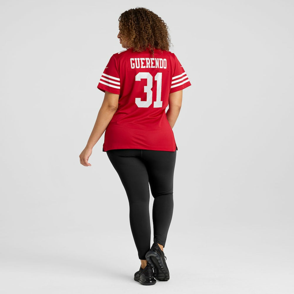 Isaac Guerendo  Women's Team Game Jersey - San Francisco 49ers Jerseys