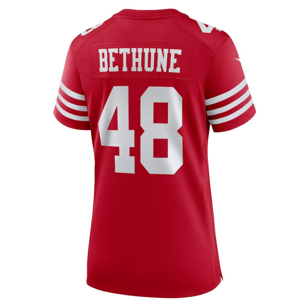 Tatum Bethune  Women's Team Game Jersey - San Francisco 49ers Jerseys