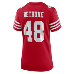 Tatum Bethune  Women's Team Game Jersey - San Francisco 49ers Jerseys
