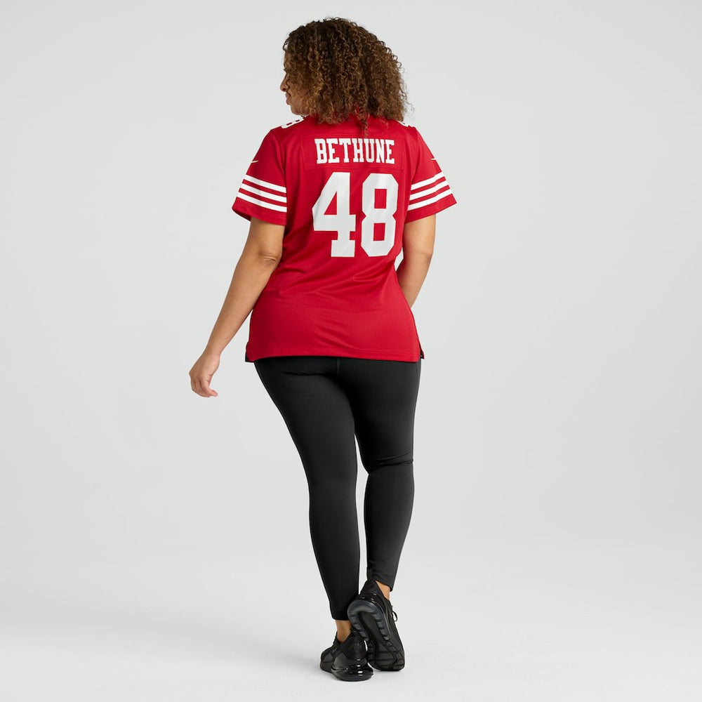 Tatum Bethune  Women's Team Game Jersey - San Francisco 49ers Jerseys