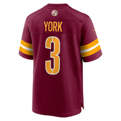 Cade York  Game Jersey - Washington Commanders Jerseys