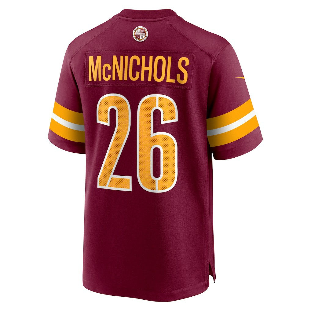 Jeremy McNichols  Game Jersey - Washington Commanders Jerseys