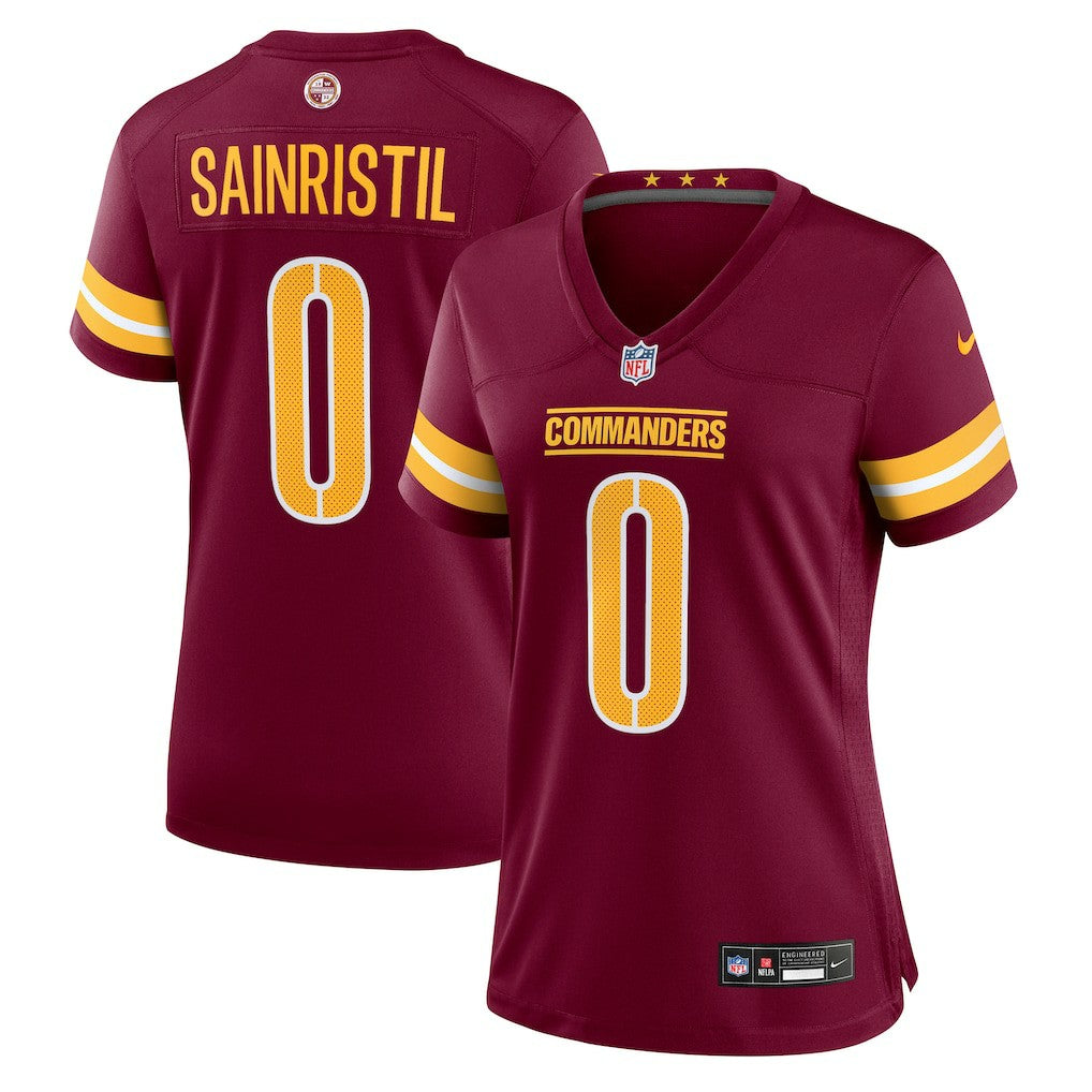 Mike Sainristil  Women's Team Game Jersey - Washington Commanders Jerseys
