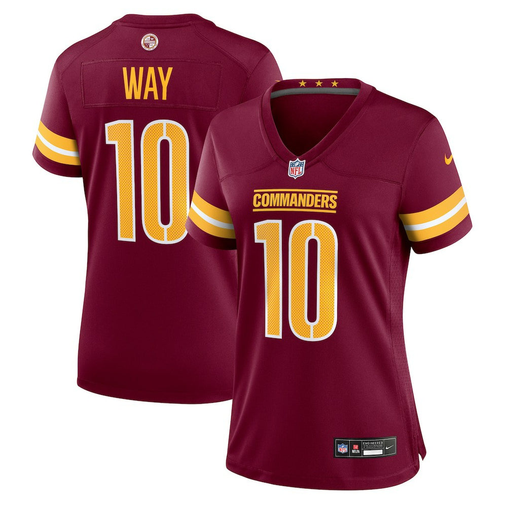Tress Way  Women's Team Game Jersey - Washington Commanders Jerseys