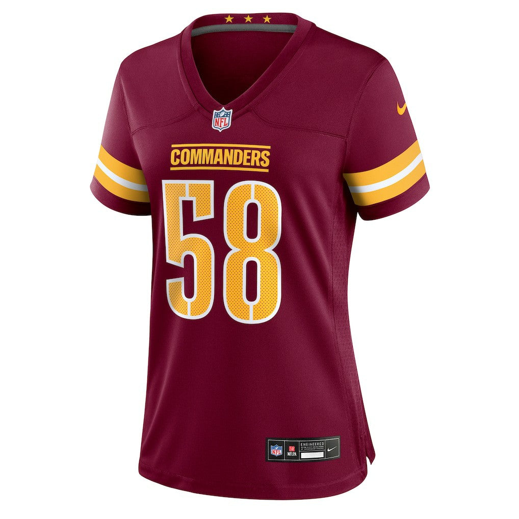 Jordan Magee  Women's Team Game Jersey - Washington Commanders Jerseys