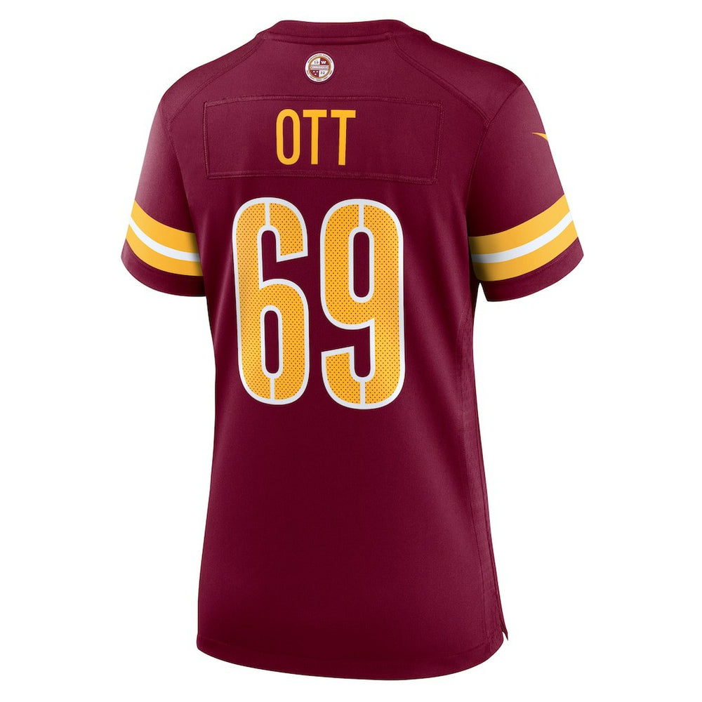 Tyler Ott  Women's Team Game Jersey - Washington Commanders Jerseys