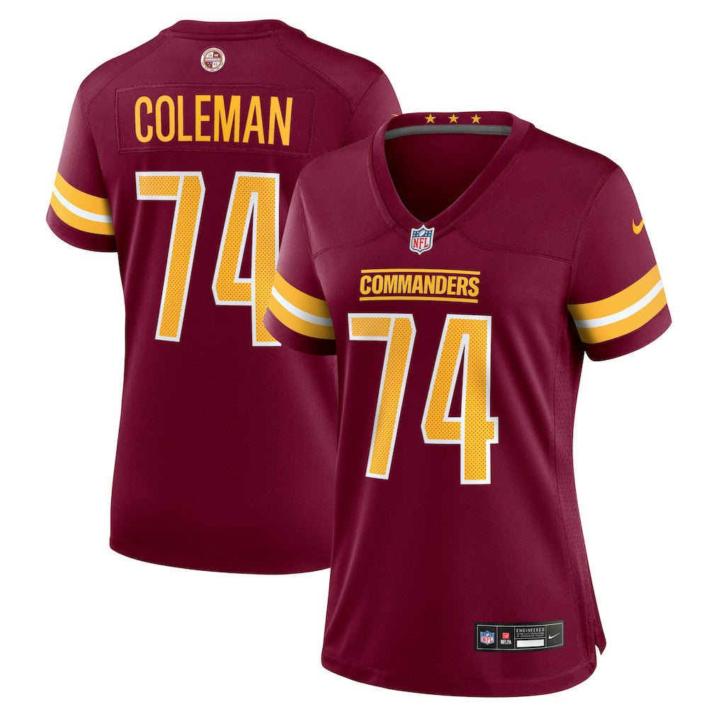 Brandon Coleman  Women's Team Game Jersey - Washington Commanders Jerseys