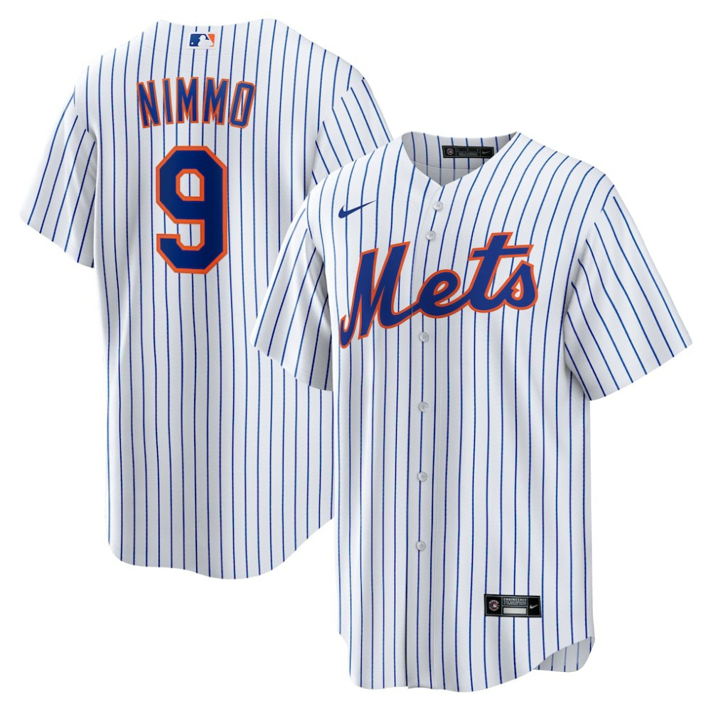 White Brandon Nimmo New York Mets Nike Home Replica Jersey