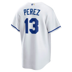 White Salvador Perez Kansas City Royals Nike Home Replica Player Jersey