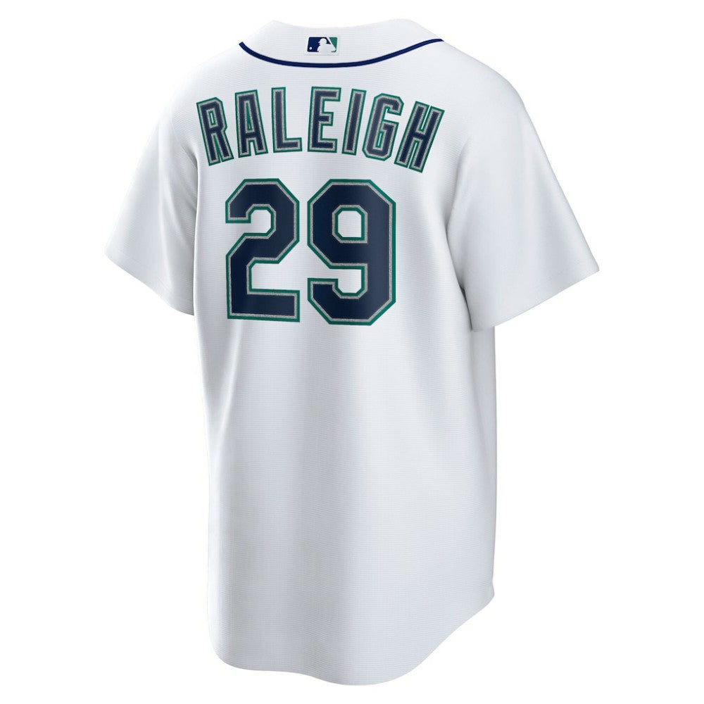 White Cal Raleigh Seattle Mariners Nike Home Replica Player Jersey