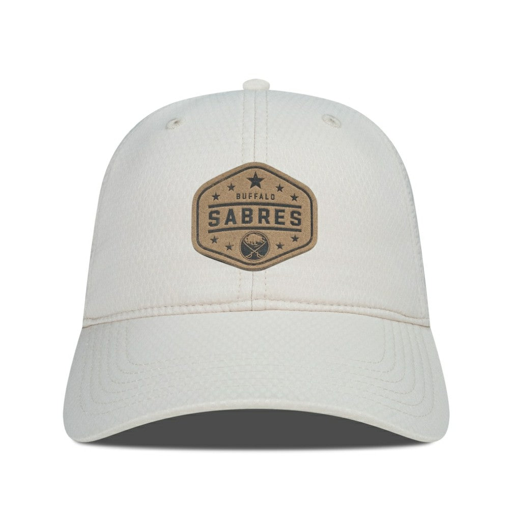 NHL Buffalo Sabres Men's Levelwear Faux Leather Patch Unstructured Adjustable Hat