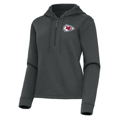 Antigua Women's Contemporary Quarter-Zip Hoodie - Kansas City Chiefs Hoodies
