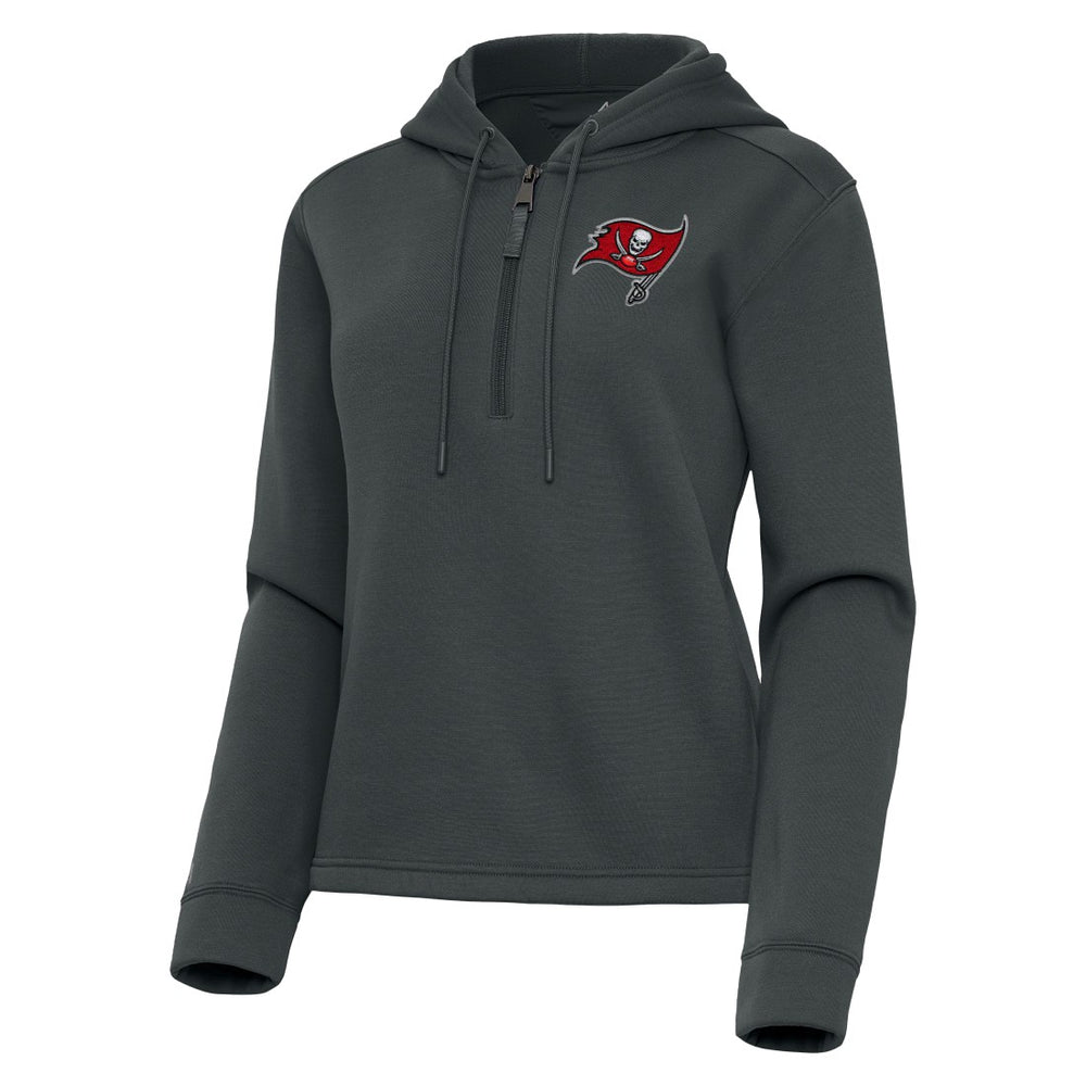 Antigua Women's Contemporary Quarter-Zip Hoodie - Tampa Bay Buccaneers Hoodies