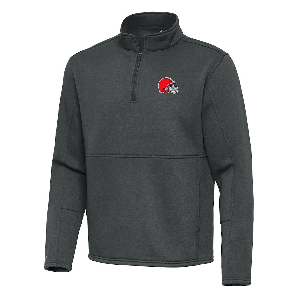 Antigua Twist Quarter-Zip Pullover Jacket - Cleveland Browns Pullover