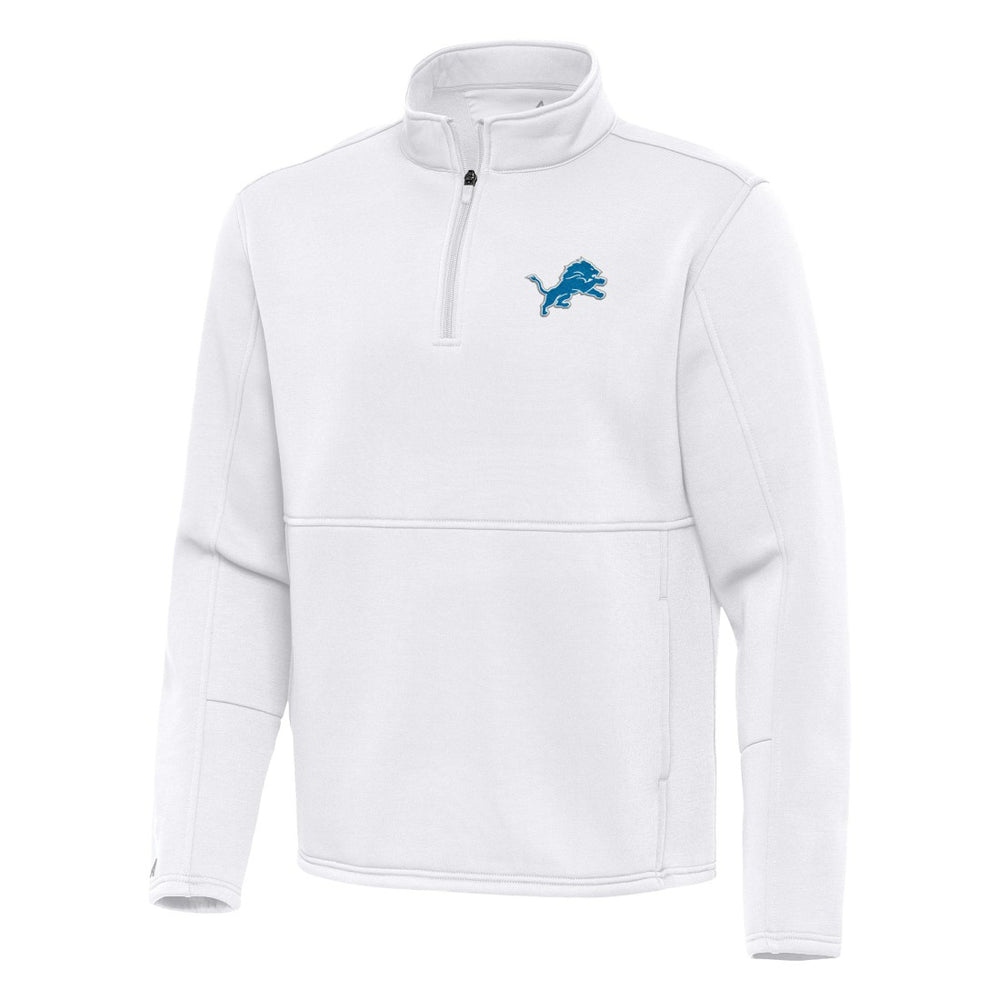 Antigua Twist Quarter-Zip Pullover Jacket - Detroit Lions Pullover