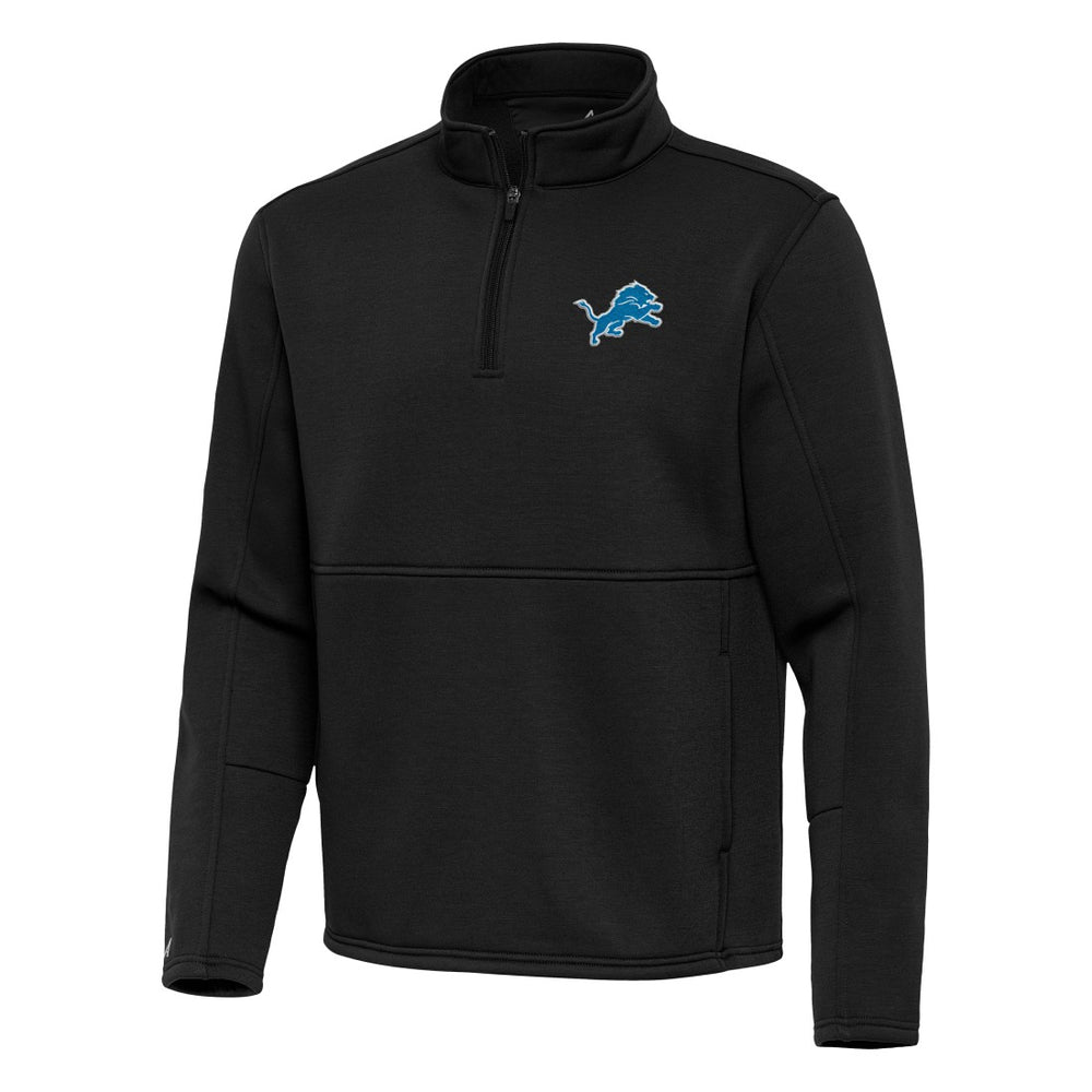 Antigua Twist Quarter-Zip Pullover Jacket - Detroit Lions Pullover