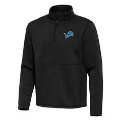 Antigua Twist Quarter-Zip Pullover Jacket - Detroit Lions Pullover
