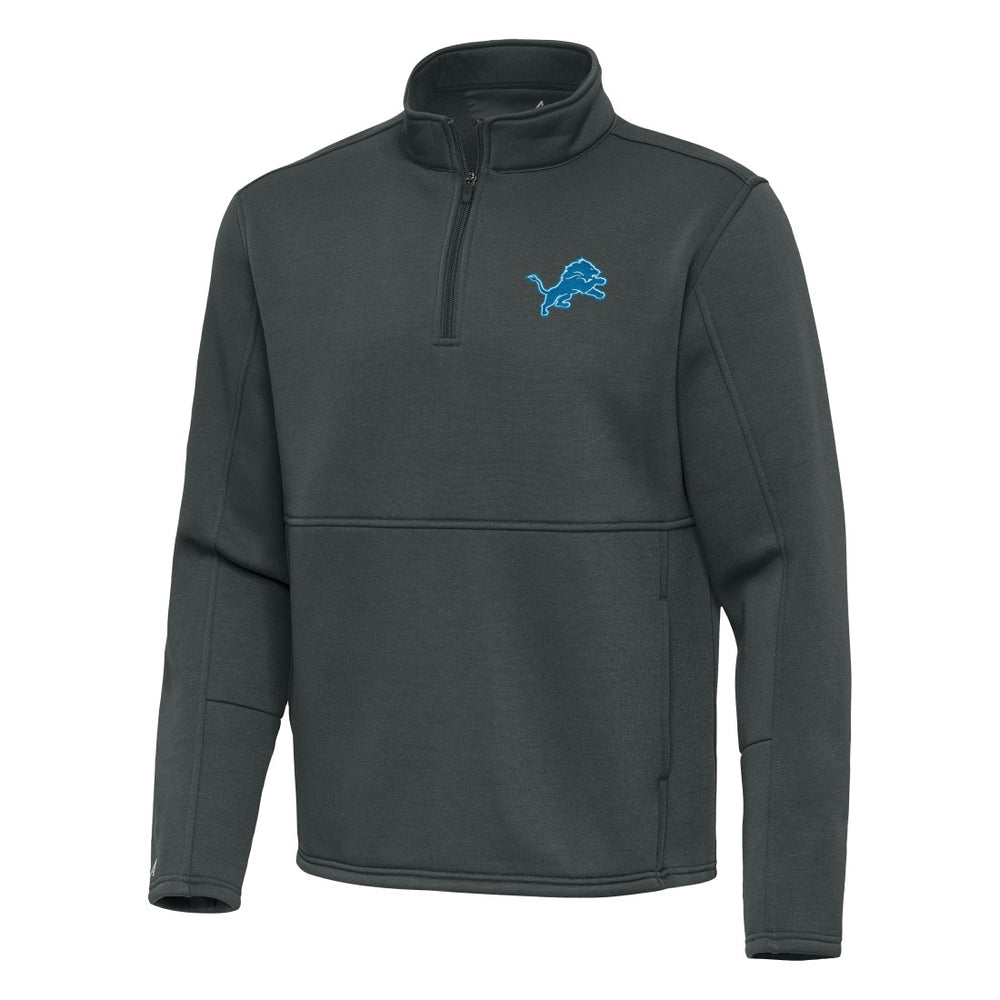 Antigua Twist Quarter-Zip Pullover Jacket - Detroit Lions Pullover