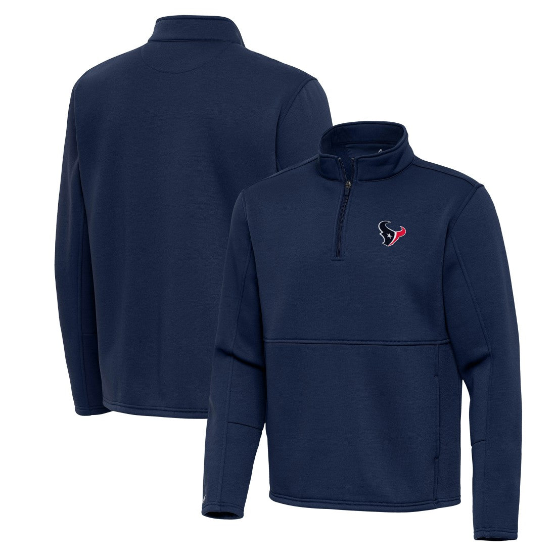Antigua Twist Quarter-Zip Pullover Jacket - Houston Texans Pullover