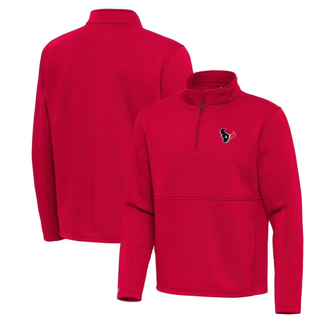Antigua Twist Quarter-Zip Pullover Jacket - Houston Texans Pullover