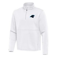 Antigua Twist Quarter-Zip Pullover Jacket - Carolina Panthers Pullover