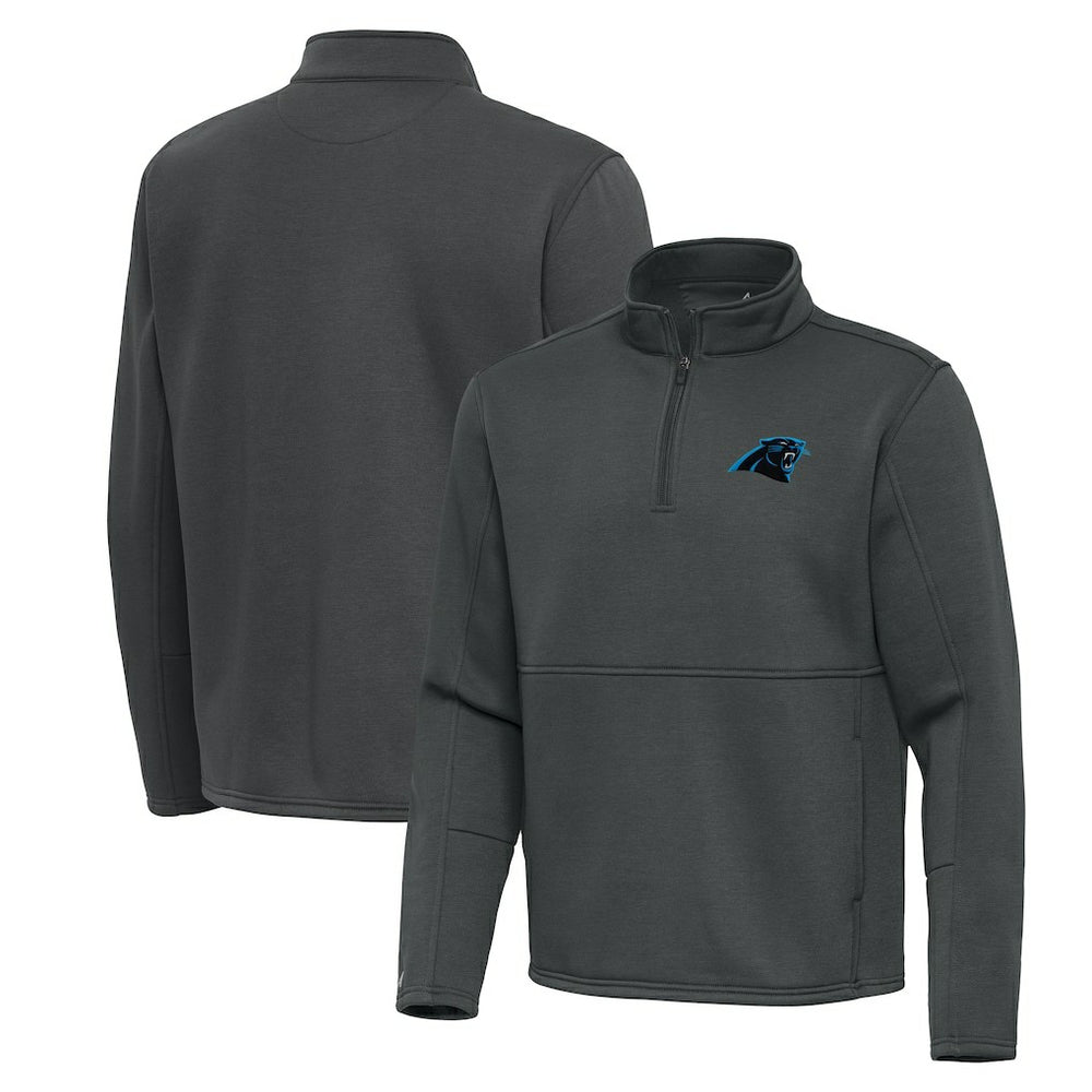 Antigua Twist Quarter-Zip Pullover Jacket - Carolina Panthers Pullover