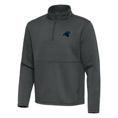 Antigua Twist Quarter-Zip Pullover Jacket - Carolina Panthers Pullover