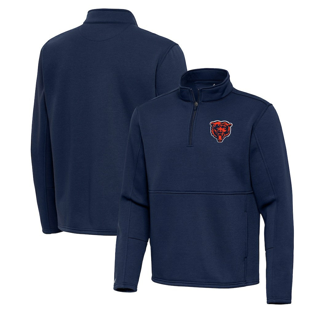Antigua Twist Quarter-Zip Pullover Jacket - Chicago Bears Pullover