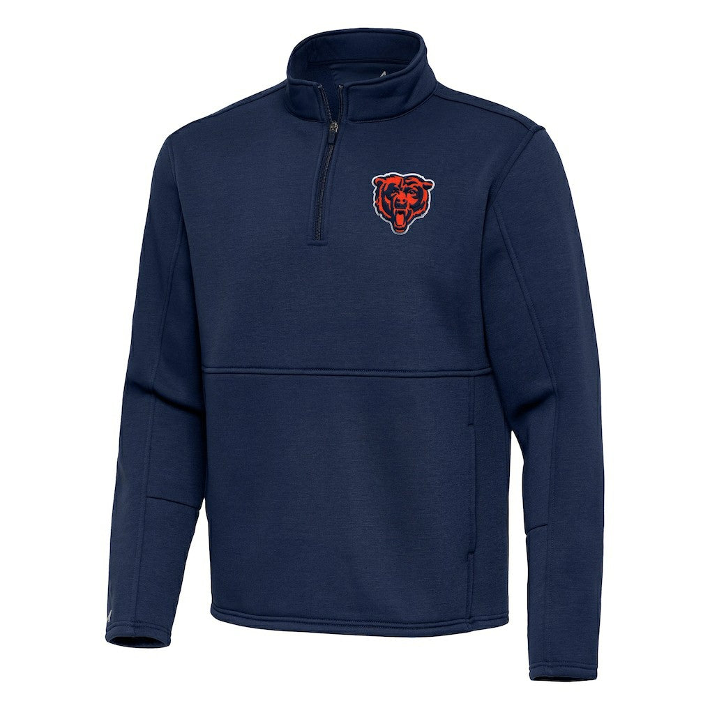 Antigua Twist Quarter-Zip Pullover Jacket - Chicago Bears Pullover