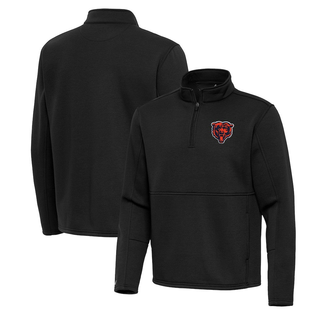 Antigua Twist Quarter-Zip Pullover Jacket - Chicago Bears Pullover