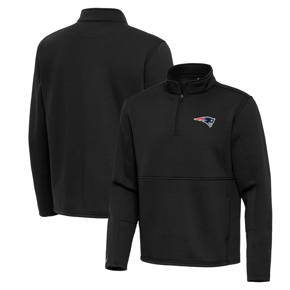 Antigua Twist Quarter-Zip Pullover Jacket - New England Patriots Pullover