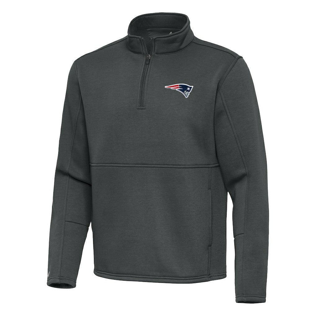 Antigua Twist Quarter-Zip Pullover Jacket - New England Patriots Pullover