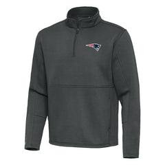 Antigua Twist Quarter-Zip Pullover Jacket - New England Patriots Pullover