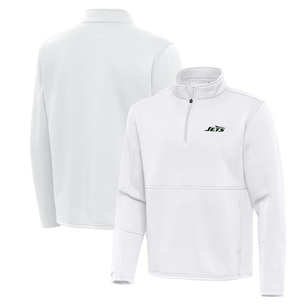 Antigua Twist Quarter-Zip Pullover Jacket - New York Jets Pullover