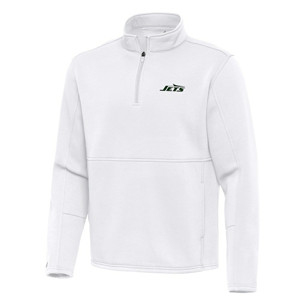 Antigua Twist Quarter-Zip Pullover Jacket - New York Jets Pullover