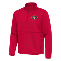 Antigua Twist Quarter-Zip Pullover Jacket - San Francisco 49ers Pullover