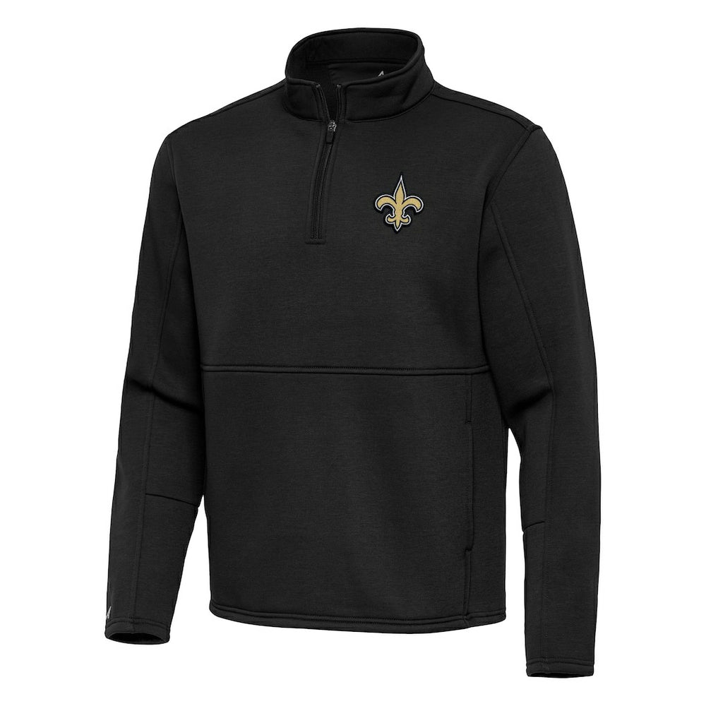 Antigua Twist Quarter-Zip Pullover Jacket - New Orleans Saints Pullover